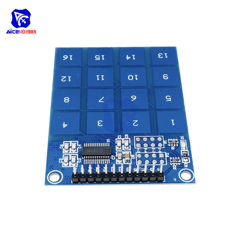 16 клавиш каналов емкостный сенсорный модуль TTP229 для Arduino diymore|power module|board arduinoboard