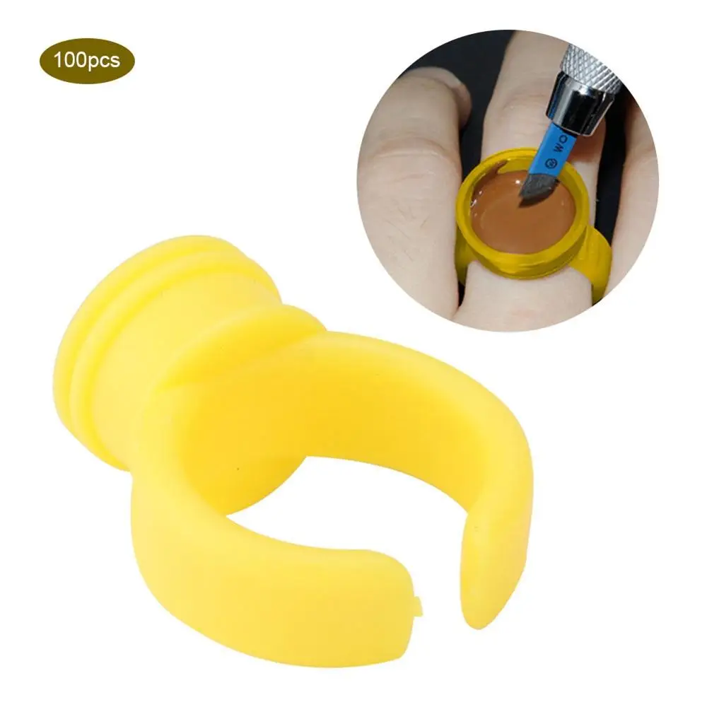 100 шт. желтые полуперманентные чернила для татуировок | Красота и здоровье