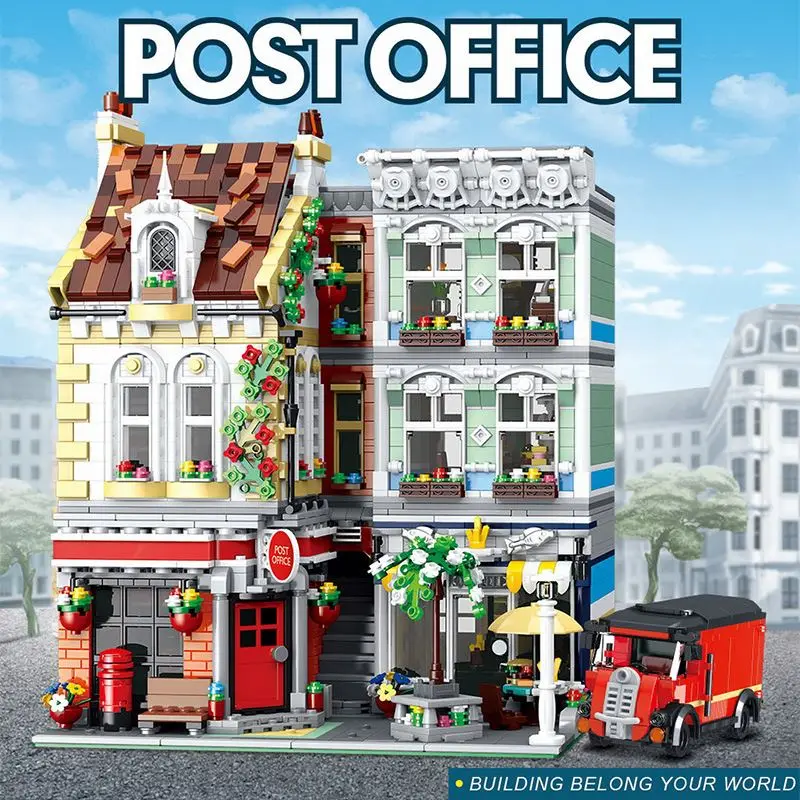 Конструктор MOC Street View модели конструктора совместимые с Lego модульный город