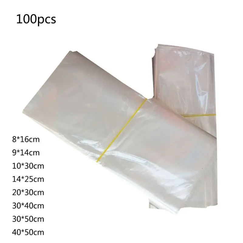 

100 Pack Heat Shrink Wrap Bags for Gifts Packagaing Soaps Candle DIY Projects 45BC