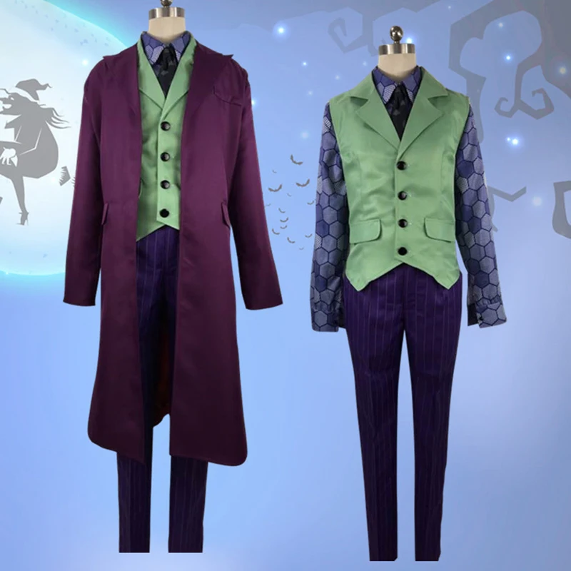 Move летучая мышь для мужчин Темный рыцарь костюм Джокера Хит Леджер рубашка