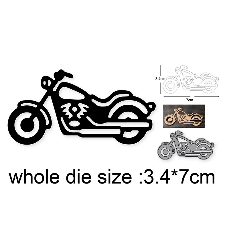 Новинка 2021 металлические Вырубные штампы форма для украшения мотоцикла