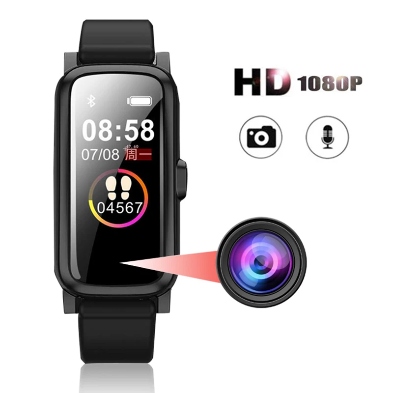 Камера для плавания HD 1080P IP68 диктофон запись видео спортивный браслет