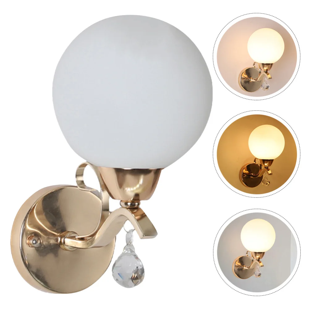 

1Pc Decorative Wall Lamp Household Night Light LED Wedding Bedside Light (White)