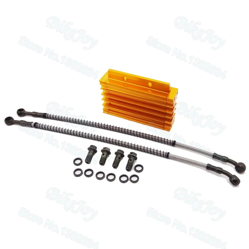 Алюминиевый масляный радиатор золотого цвета с ЧПУ Охлаждающий для китайского