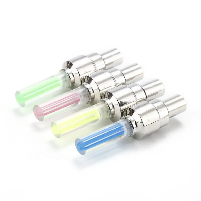 4 Colors Bike Light Mountain Road Cycling Spoke LED Lamp Tyre Tire Valve Caps Wheel Spokes LED Bicycle Lights TSLM2