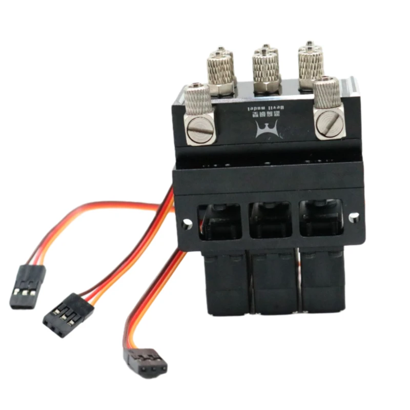 Billig Legierung 3CH Hydraulische Öl Ventil Controller Mit Servo Richtungs Ventil Für 1/14 1/12 RC Lkw Kipper Dump Loader Bagger Teile