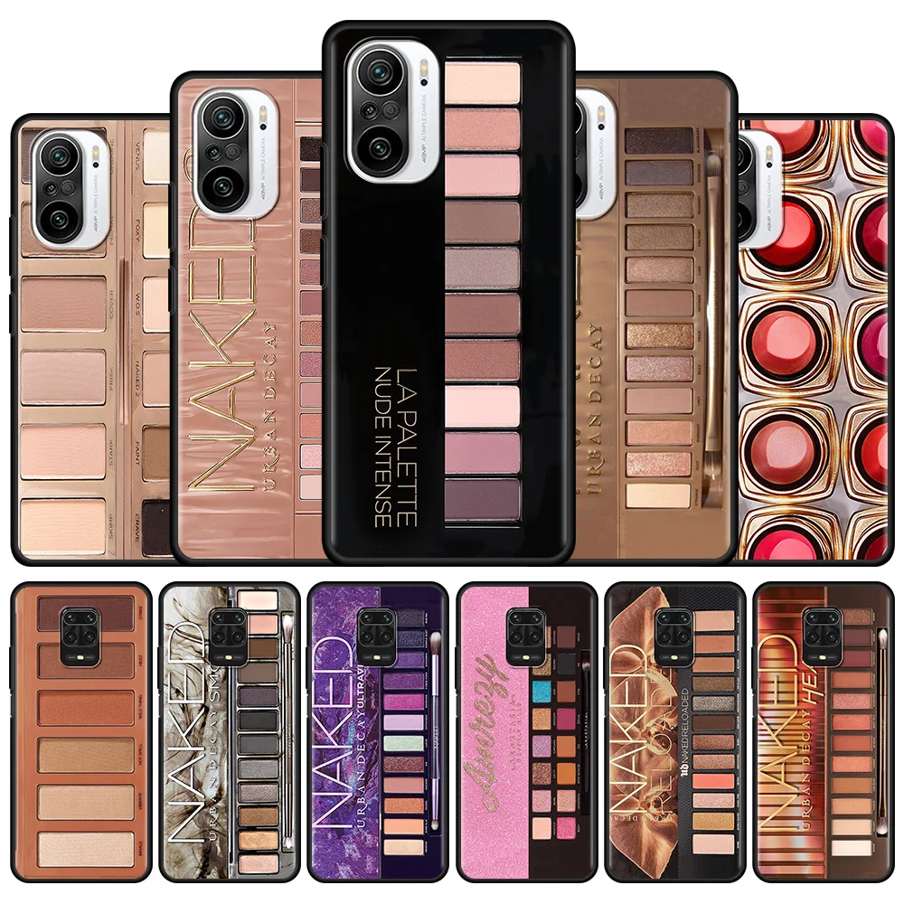 

Makeup Eyeshadow Palette Mobile Phone Case for Xiaomi Redmi Note 9S 9 8 Pro 7 9C 8T 9A K40 10 7A 8A 9T 6A Soft Bag Funda Capa