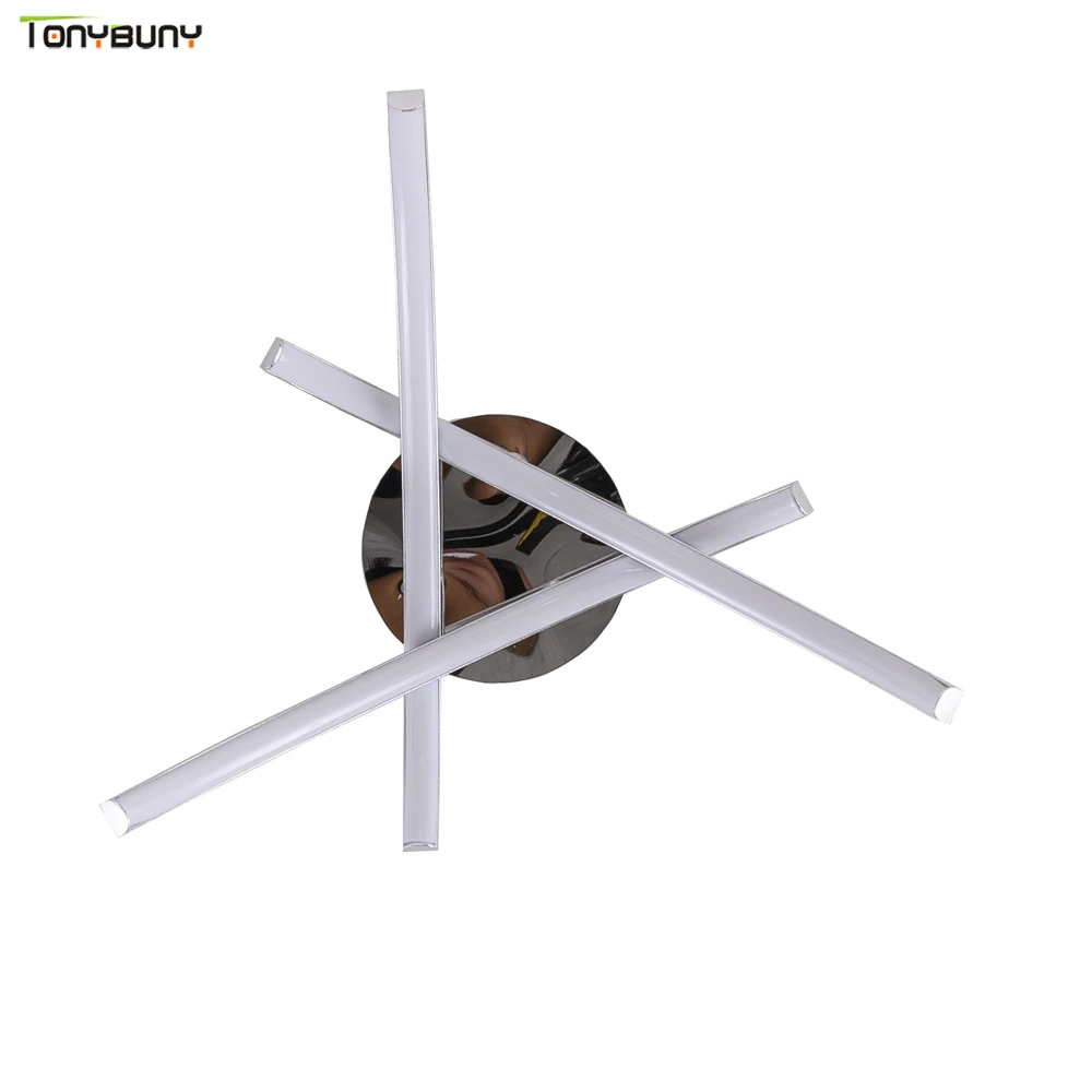 Простые алюминиевые потолочные светильники для дома гостиной спальни