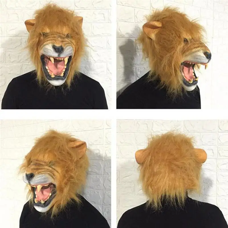 1 шт. маска льва в форме животного головной убор милый с головой дом привидениями
