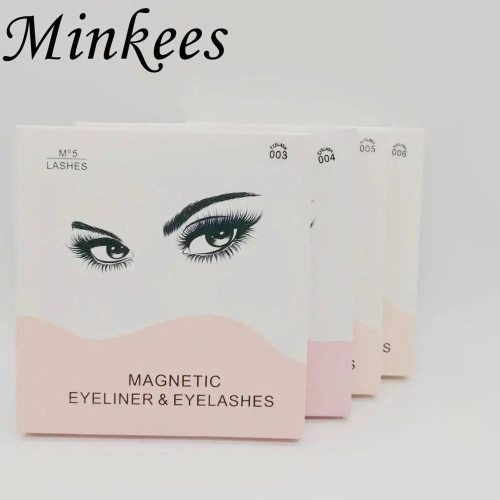 

Minkees 3 Pairs Magnetic Eyelashes Natural 3D Mink Eyelashes Set Magnet Liquid Eyeliner& Magnetic Lashes & Tweezer