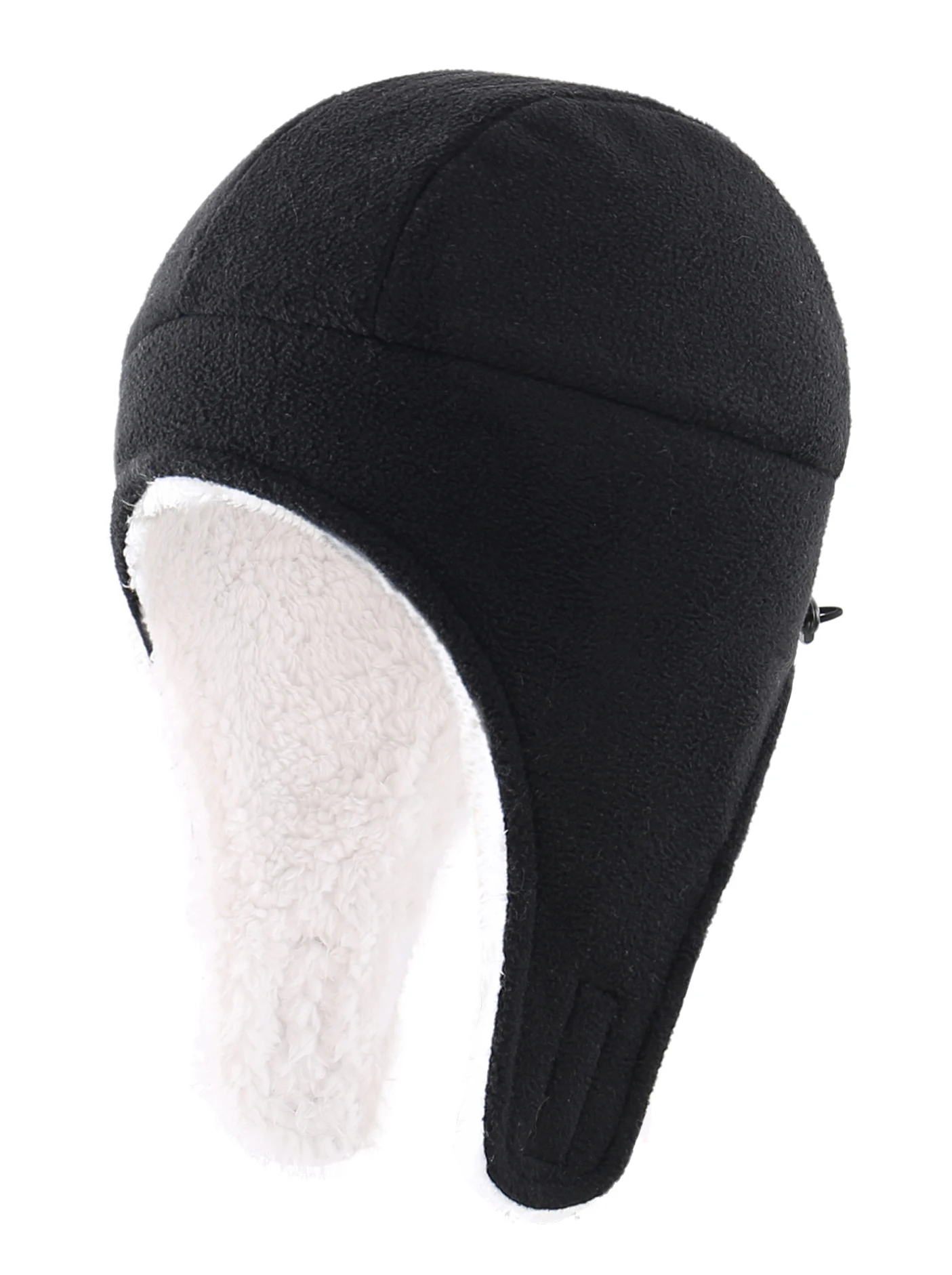 Зимние теплые шапки для мальчиков и девочек вязаные из шерпы с флисовой