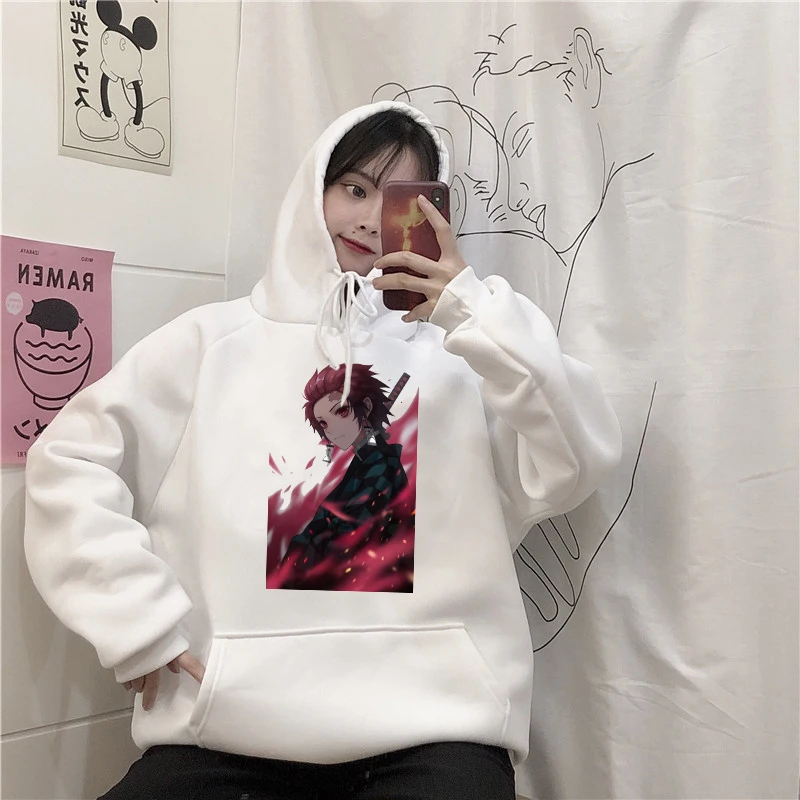 

Japanese Round Neck Long-Sleeved Loose Casual Pullover Sweater Street Cartoon Printing Harajuku High Street Clothing Oversized