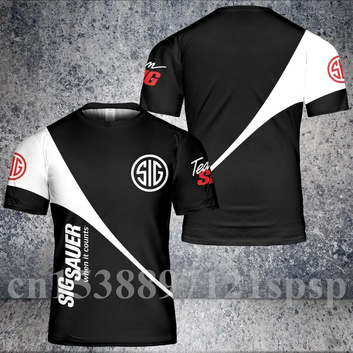 

2021 Summer New SIG Sauer Men's T-shirt 3D Anime Men's Short Sleeve Men's Clothing T Shirt Oversized Harajuku Tshirt Sweatshirt