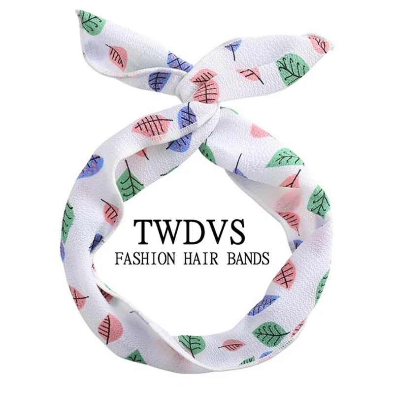 Женская повязка на голову с перекрестным бантом шифоновые аксессуары для волос