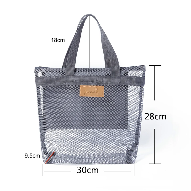 

Quick Dry Wash Bag Portable Cosmetic Organizer Mesh Beach Tote Bag for Men and Women Personal Hygiene Bag Travel Toiletry Pouch