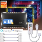 Светодиодная лента 43in 49in 55in 58in 60in 65in 70in 75in для фона телевизора WIFI светильник вая лента с соединительным кабелем USB гибкая лента