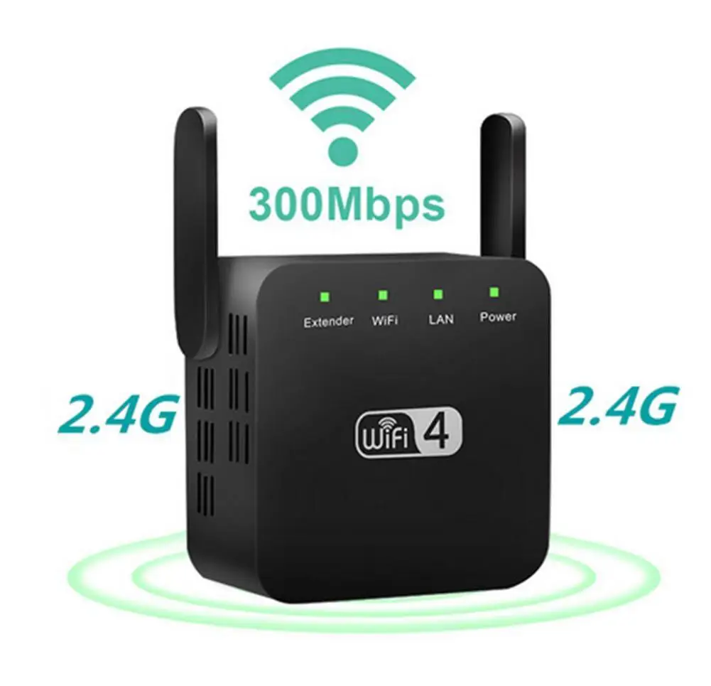 

WiFi 300Mbps Amplifier WiFi Router 2 External Antenna Wifi Range Amplifier