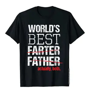 Mens Funny Best Farter Father Tshirt Greatest Dad Fart Joke Shirt T-Shirts New Design Cotton Tops Fashionable For Men