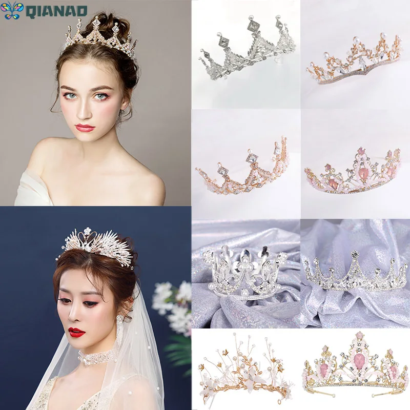 Хрустальные стразы свадебная корона серебряная Свадебная тиары и короны