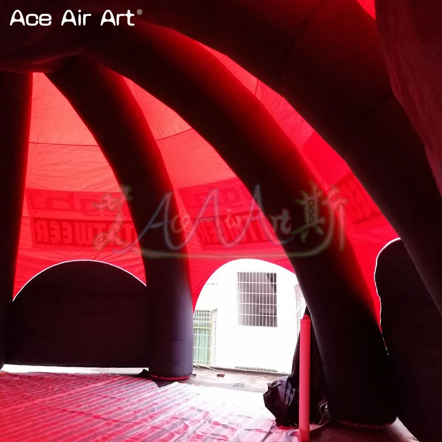 10 м Диаметр 8 ног полного покрытия надувные палатки арки воздушные шары с