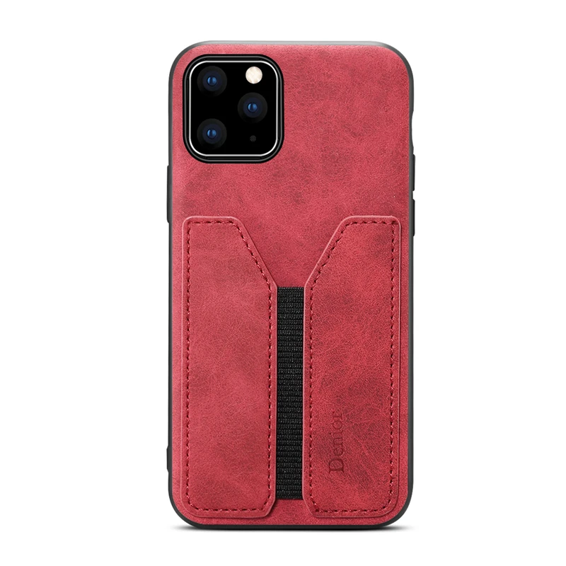 Держатель для карт, чехол для телефона Apple iPhone 11 Pro Max, роскошный кожаный чехол, силиконовая рамка, антидетонационный модный