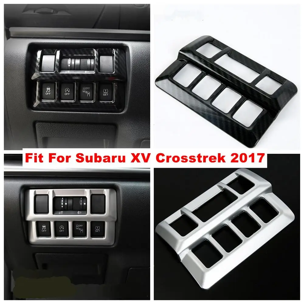 

Headlight Head Lights Lamps Switch Button Frame Decoration Cover Trim Fit For Subaru XV Crosstrek 2017 - 2021 Interior Refit Kit