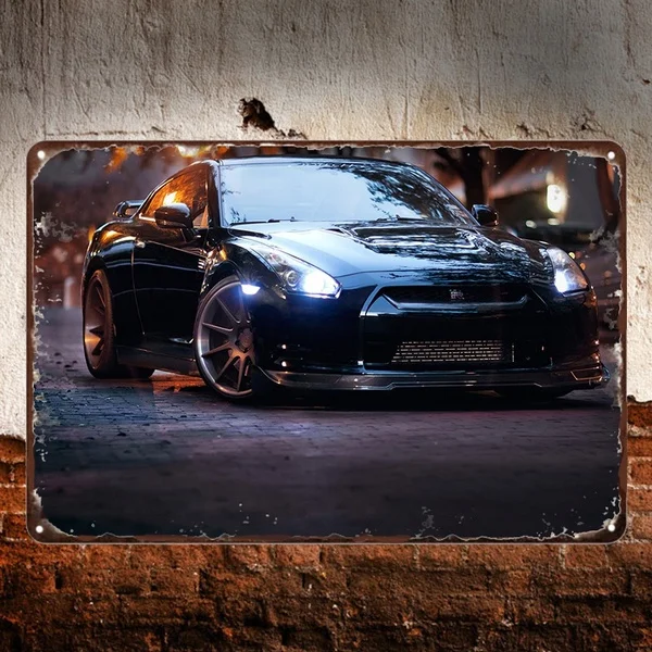 

Sport Car Metal Tin Sign High Quality Wall Art Club Decoration Posters