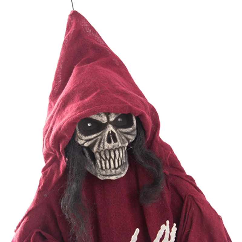 

Halloween Tricky Extra Large Hanging Man Witch Super Loud Voice Control Bar Prom Horror Skeleton Hanging Ghost
