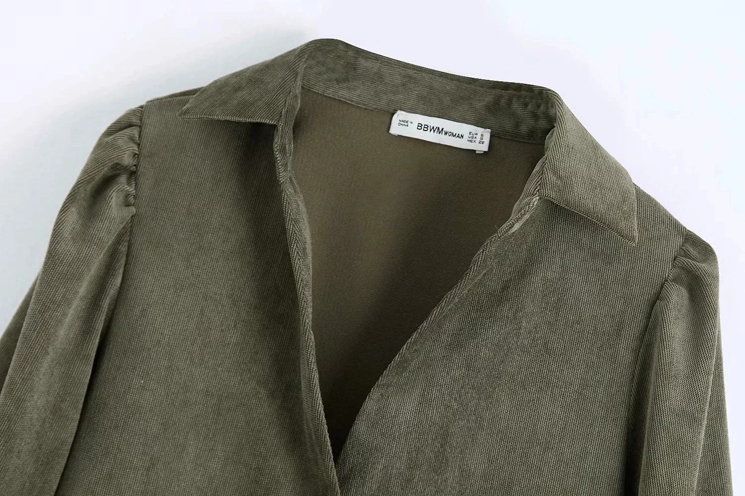 Новое Женское вельветовое платье-рубашка с длинным рукавом свободное винтажное