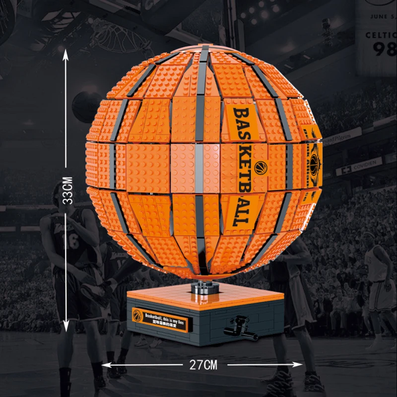

Creative 2221pcs MOC Basketball Model Building Blocks DIY Sports Equipment Assembly Bricks Toys For Kids Boys Xmas Gifts