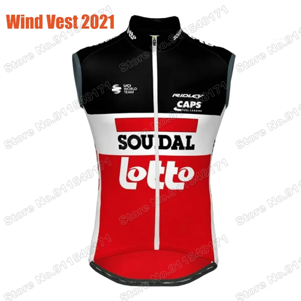 

Maillot Lotto Team 2021 Windproof Lightweight Wind Vest Cycling Vest Race Road Cycling Jersey Sleeveless MTB Ropa Ciclismo