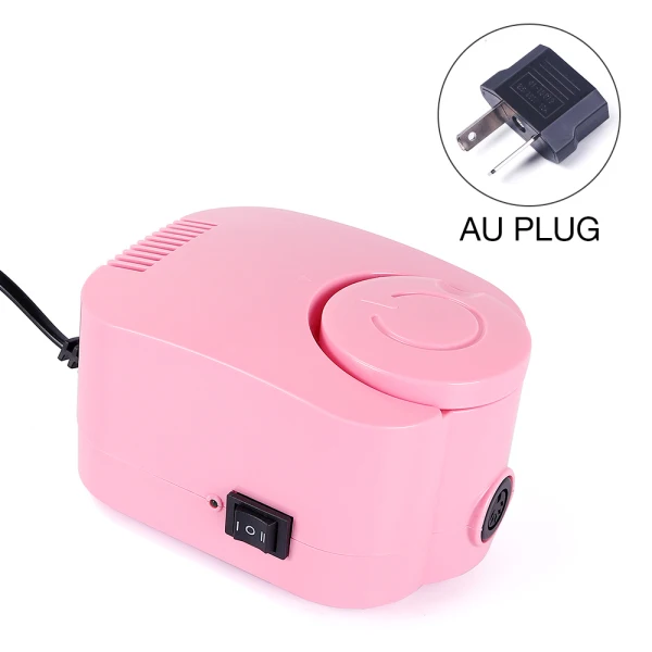 Pink AU Plug 65 Вт 35000 об/мин электрические сверла для ногтей Набор мельница резак машина для Типсы для маникюра Электрический маникюр ногтей Педикюр пилка - Цвет: Pink AU Plug