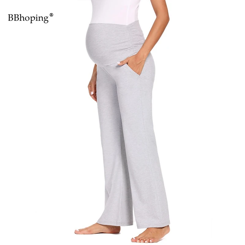 Женские брюки для беременных широкие/прямые штаны отдыха Брюки тренировочные