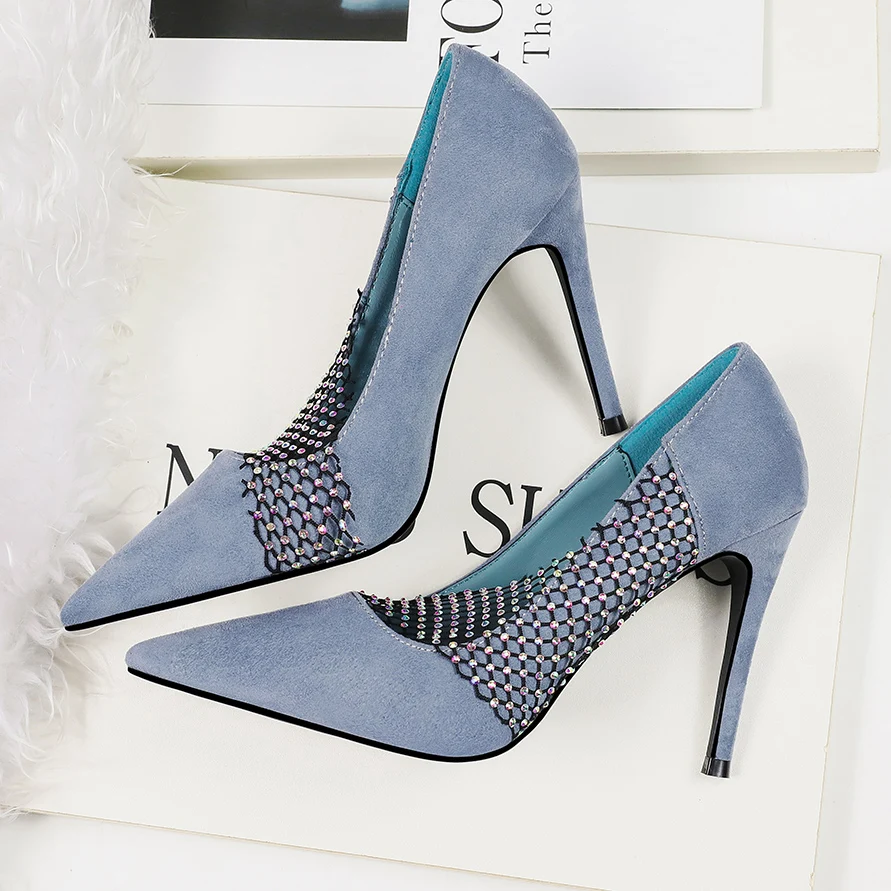 2019 женские туфли на высоком каблуке 10 см с острым носком Роскошные элегантные