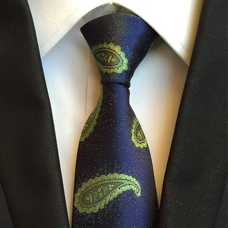 Роскошные галстуки с полиэстером кешью разных цветов для мужчин галстук