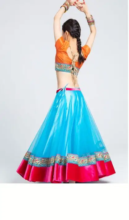 Индийские сари традиционный костюм в этническом стиле Женский танцевальный