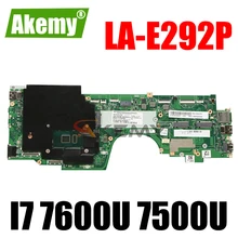 Akemy For Lenovo ThinkPad Yoga 370 Laptop Motherboard LA-E292P Motherboard I7 7600U 7500U 8GB RAM FRU 01HY153 01HY155 01HY169