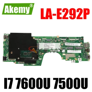 akemy for lenovo thinkpad yoga 370 laptop motherboard la e292p motherboard i7 7600u 7500u 8gb ram fru 01hy153 01hy155 01hy169 free global shipping