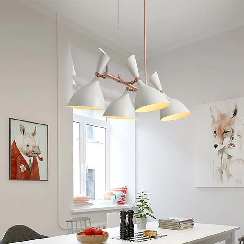 Дизайнерские подвесные светильники для ресторана простые креативные лампы в