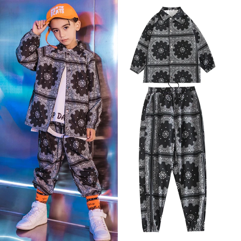 Новинка детские костюмы для джазовых танцев одежда уличного танца черные топы с