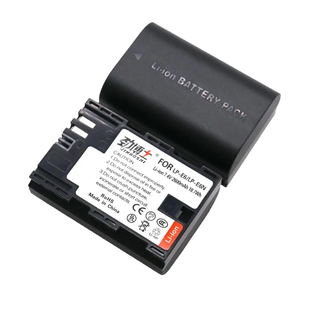 Аккумуляторы LPE6 LP E6 4 шт. 2600 мА/ч для Canon 5D Mark II III 7D 60D EOS 6D 80D и LP-E6 аксессуары canon |