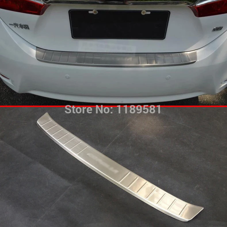 Для Toyota Corolla 2014 2015 2016 Нержавеющая сталь защита заднего бампера снаружи багажника