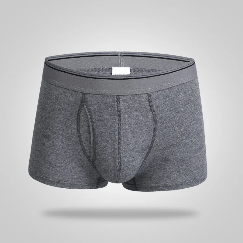 3 шт./комплект мужские однотонные хлопковые трусы-боксеры | Мужская одежда