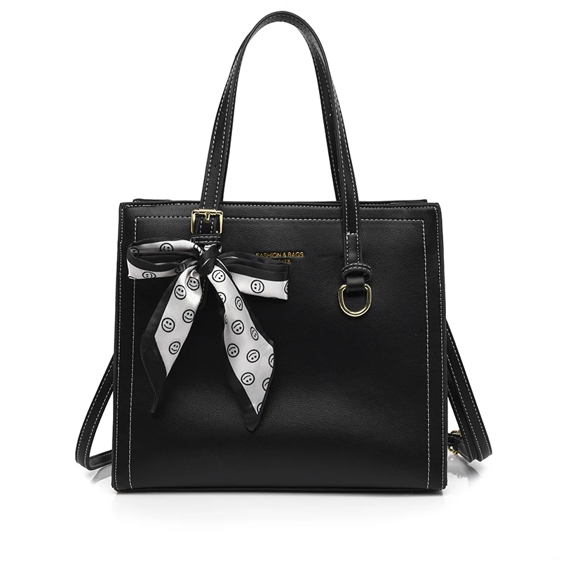 

Large Capacity PU Leather Shoulder Shopper Bag for Women 2021 Fashion Solid Color Tote Bag Luxury Handbags Women Bags Designer