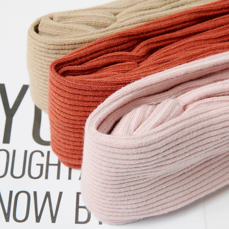 Детские штаны леггинсы для девочек на осень и зиму трикотажные однотонные Цвет