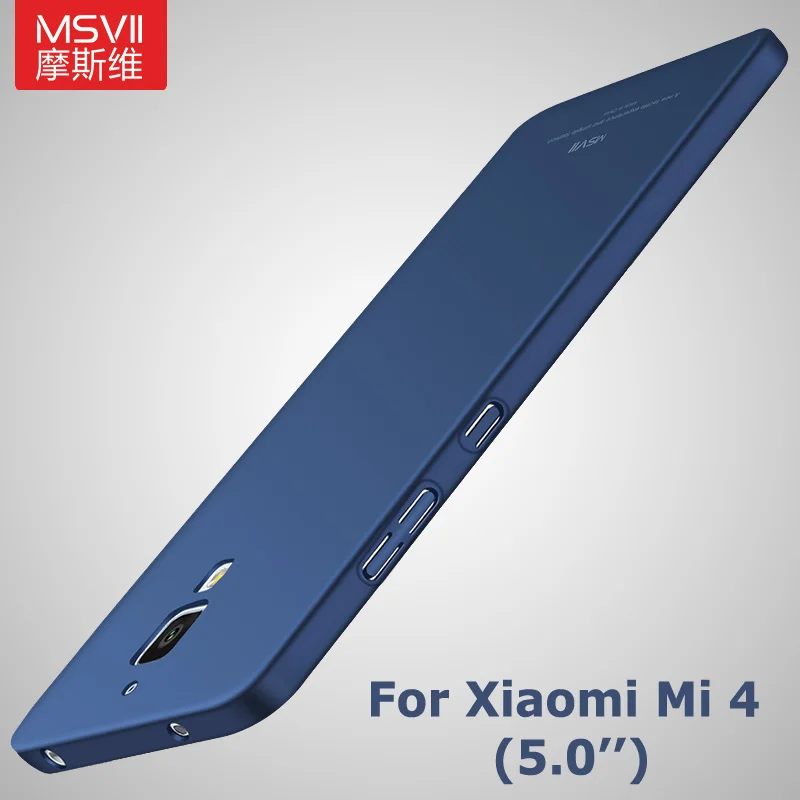 Mi4c чехол Msvii Silm матовый для Xiaomi Mi4i Mi 4 c 4i Жесткий ПК Скраб mi4 Чехлы 5 0&quot | Мобильные