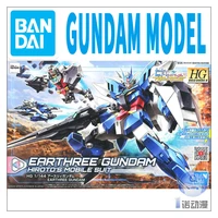 bandai hgbdr 1144 earthree gundam hirotos mobile suit assembly model anime figures dolls toys collect ornaments