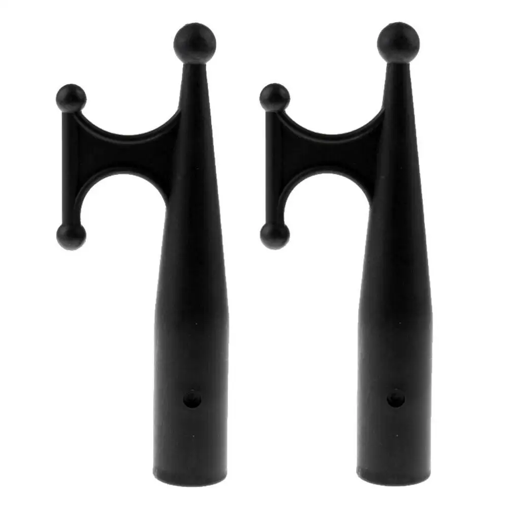 2 шт. черный нейлон швартовка яхты Лодка Каяк крюк Замена Топ для 1 дюйм