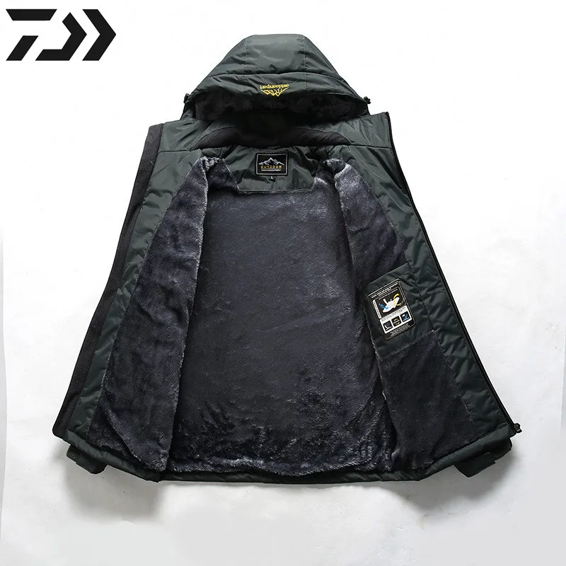 

Men Suit for Fishing Clothes Waterproof Thermal Fishing Clothes Hooded Sports Men's Winter Jacket Fishing Wear Outdoor Shirt